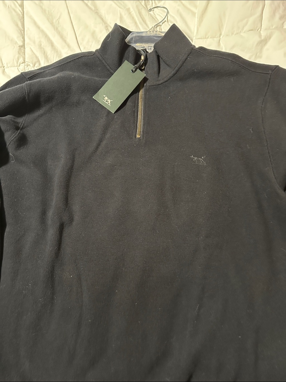 Rodd & Gunn Men's Black Half-Zip Pullover Sweater